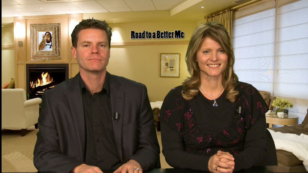 Clinical hypnosis experts, Quinn Kearns and Denise Barton hosting the Road To A Better Me TV show.